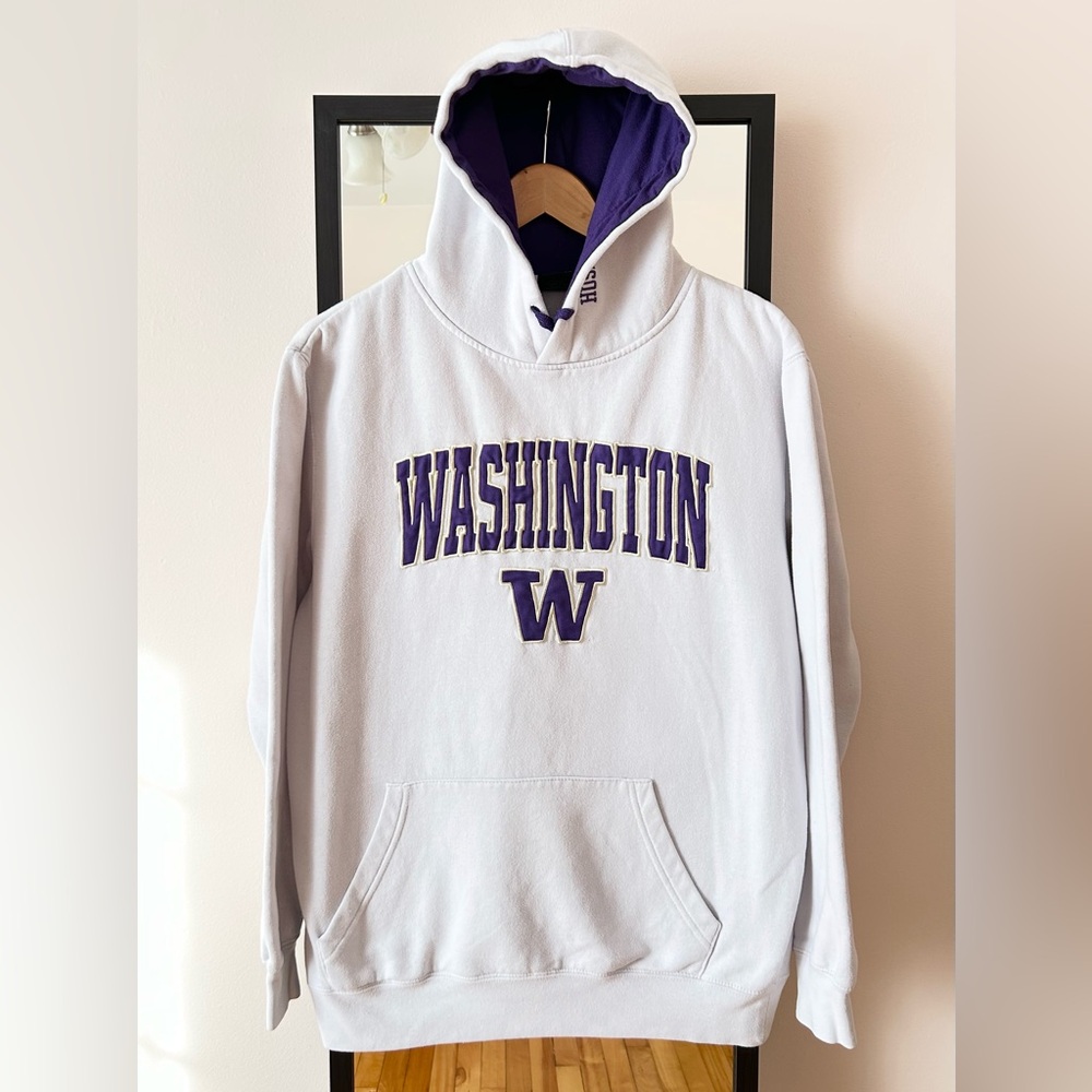 Vintage 90s Y2K Washington Huskies hoodie sweater collegiate NCAA Colosseum